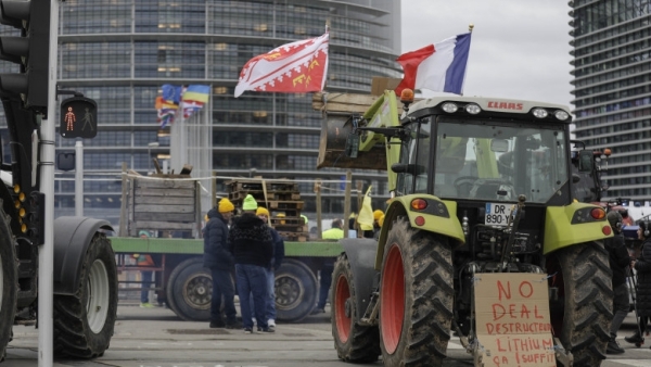 Protestul fermierilor la Parlamentul European!