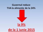 Ziua cea mare: Luni, 1 iunie, TVA de 9% la toate alimentele!