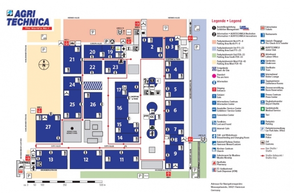 Agritechnica 2011 - planul expozitiei