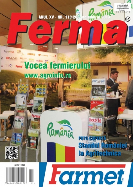 A apărut revista Ferma – noiembrie 2013