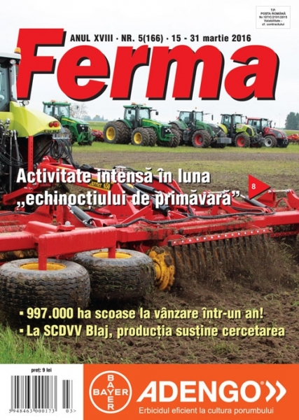 Citeşte revista Ferma, ediţia 15-30 martie 2016!