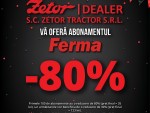 24 noiembrie 2017, BLACK FRIDAY! ZETOR îţi oferă ABONAMENTUL FERMA cu 80% REDUCERE!