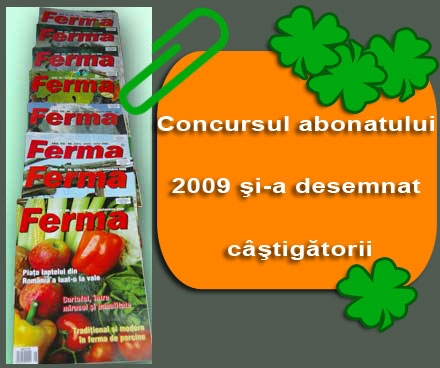 Concursul abonatului 2009 şi-a desemnat câştigătorii