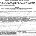 ordin lapte o