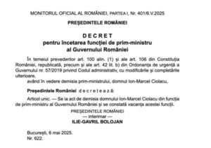 prima demisie ciolac