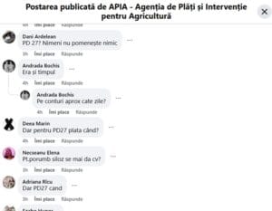 APIA: Când se plătește subvenția APIA de 100 euro/bovină! 1 pd 27 plata