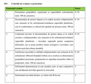 criterii evaluare