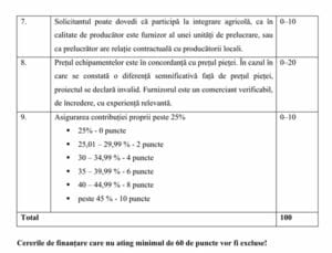 doi criterii evaluare