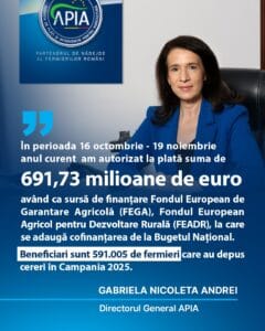 Mesaj șefa APIA ACUM pentru toți fermierii, crescătorii care iau subvenții APIA! 1 sefa apia 19 nov