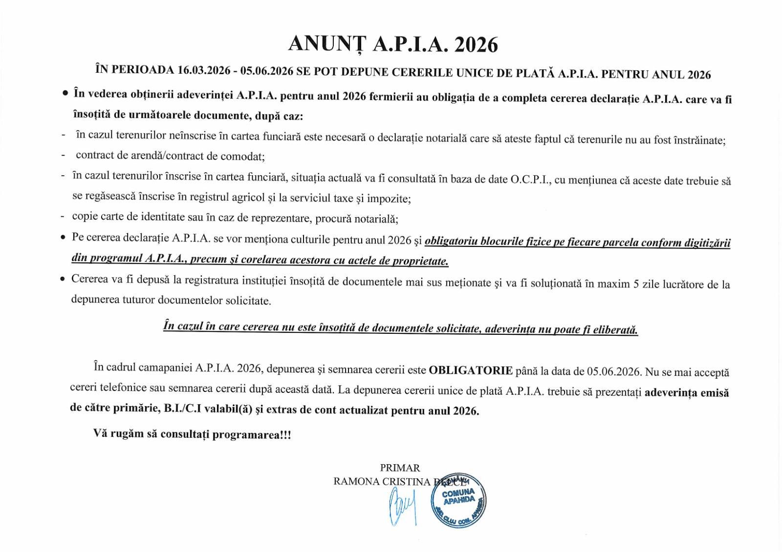 APIA adev